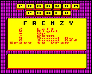 Frenzy (19xx)(Micro Power)[FRENZY] screen shot title